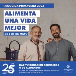 Carel de la recogida de primavera del Banco de Alimentos.