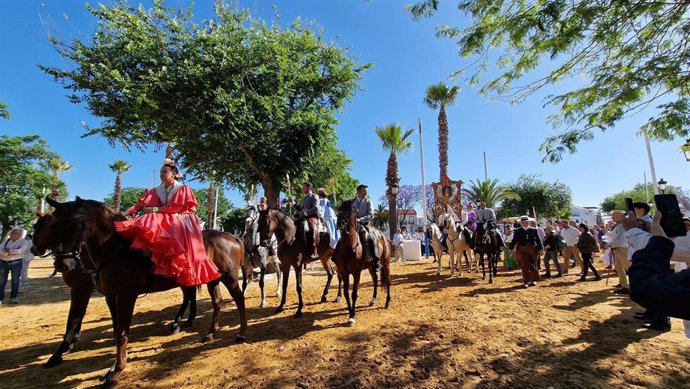 Salid de la Hermandad Matriz de Almonte (Huelva) para la romería del Rocío 2024.