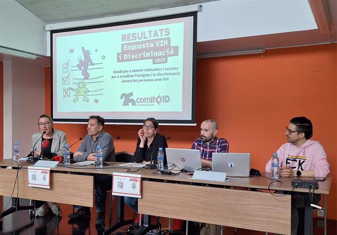 Presentación del informe 'VIH y discriminación 2023' del Comité 1D en Barcelona