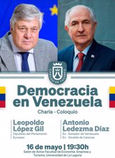 Foto: Los políticos venezolanos Leopoldo López y Antonio Ledezma ofrecen una charla en Tenerife