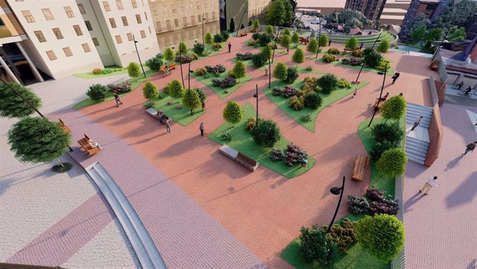 Proyecto de la nueva plaza de San Fausto.