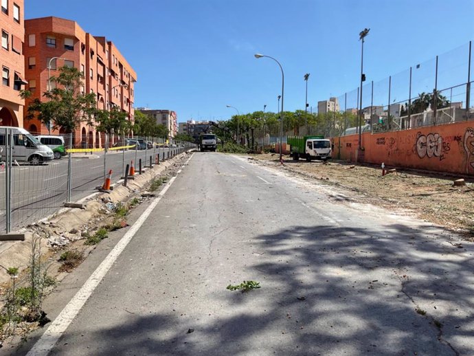 Obras de la plaza San Blas en Alicante
