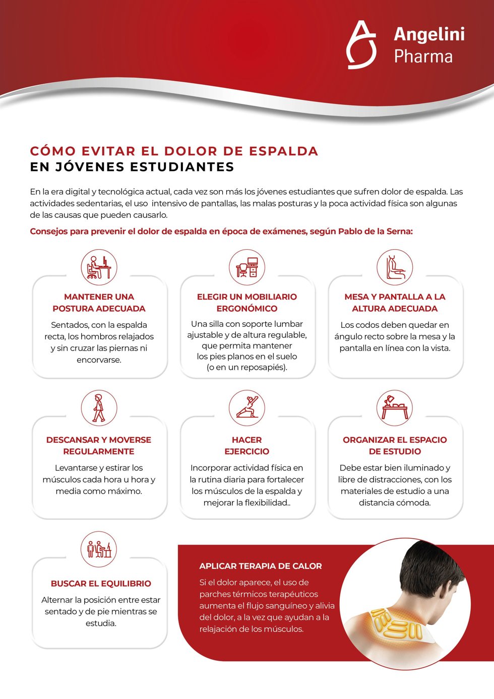 Cómo evitar el dolor de espalda en jóvenes estudiantes