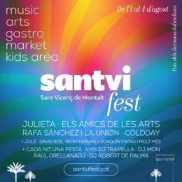 Cartell del Santvi Fest de Sant Vicenç de Montalt  