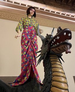 Archivo - La Tarasca, en imagen de archivo, vestida por la diseñadora María Francés