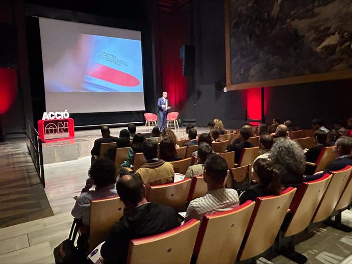 El secretario de Empresa y Competitividad y consejero delegado de Acció, Albert Castellanos, en Girona