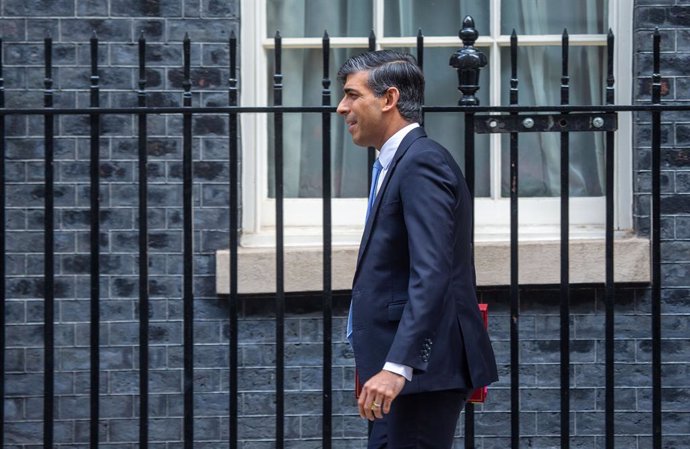 May 15, 2024, London, England, United Kingdom: UK Prime Minister RISHI SUNAK leaves 10 Downing Street ahead of PMQs.