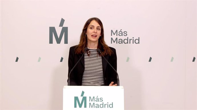 Archivo - La portavoz de Más Madrid en el Ayuntamiento, Rita Maestre, en rueda de prensa