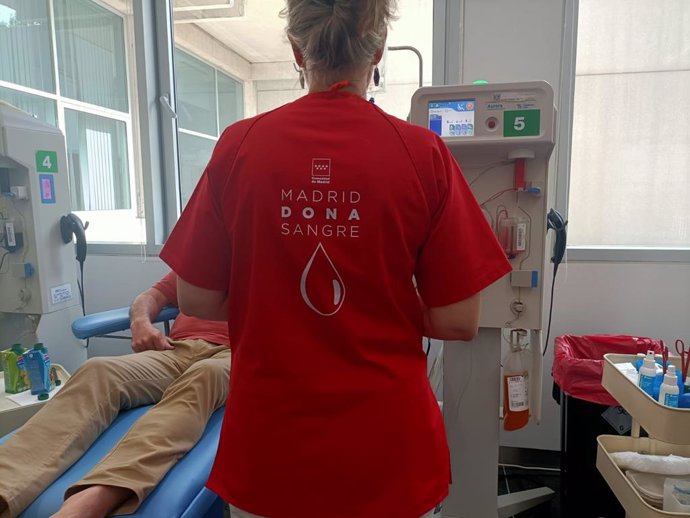 Archivo - Donación de Sangre en la Comunidad de Madrid