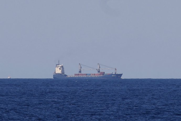 El buque Borkum llegando al puerto de Cartagena, a 16 de mayo de 2024, en Cartagena, Región de Murcia (España).