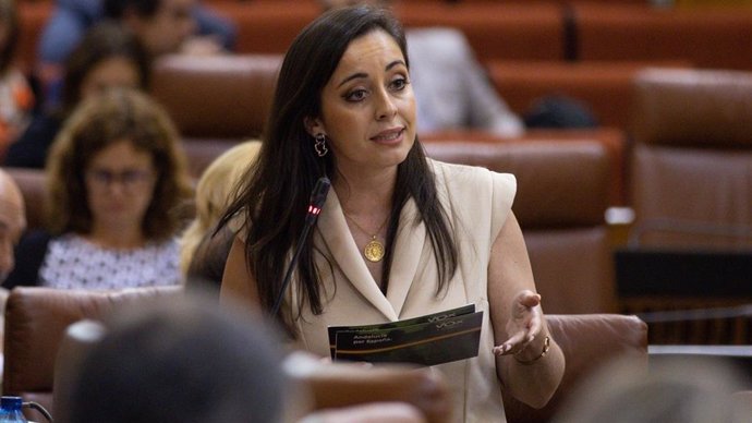 Archivo - Mercedes Rodríguez Tamayo, diputada de Vox en el Parlamento andalu, imagen de archivo. 