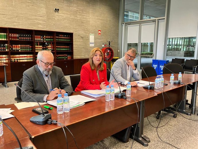 La secretaria general de Educación, María del Pilar Pérez, en la Mesa Sectorial de Personal Docente