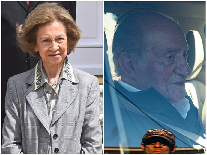 Doña Sofía ha tenido un acto en el Palacio de La Zarzuela mientras Don Juan Carlos continúa en Sanxenxo
