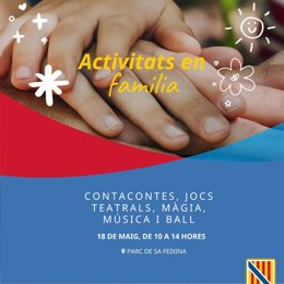 Cartel de las actividades organizadas por el Govern con motivo del Día Internacional de las Familias.