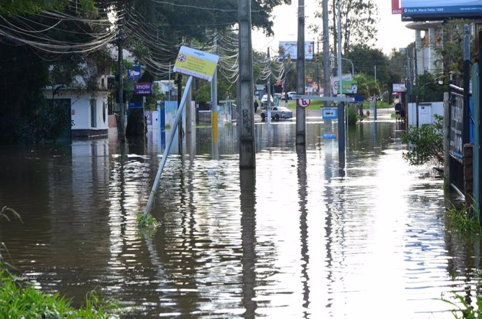 Inundaciones en Porto Alegre.