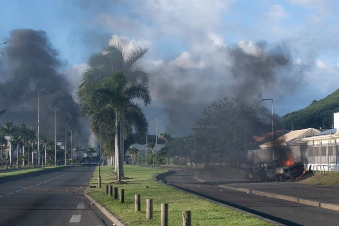 Imagen de archivo de las protestas en Nueva Caledonia. 