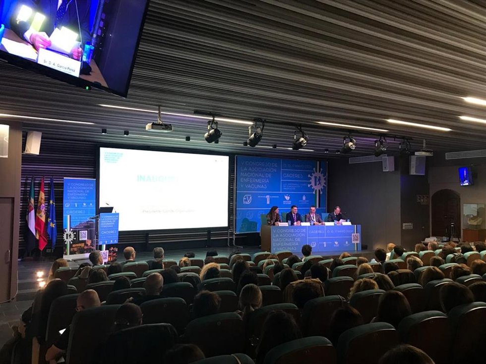V Congreso Nacional de Enfermería y Vacunas que se celebra en Cáceres