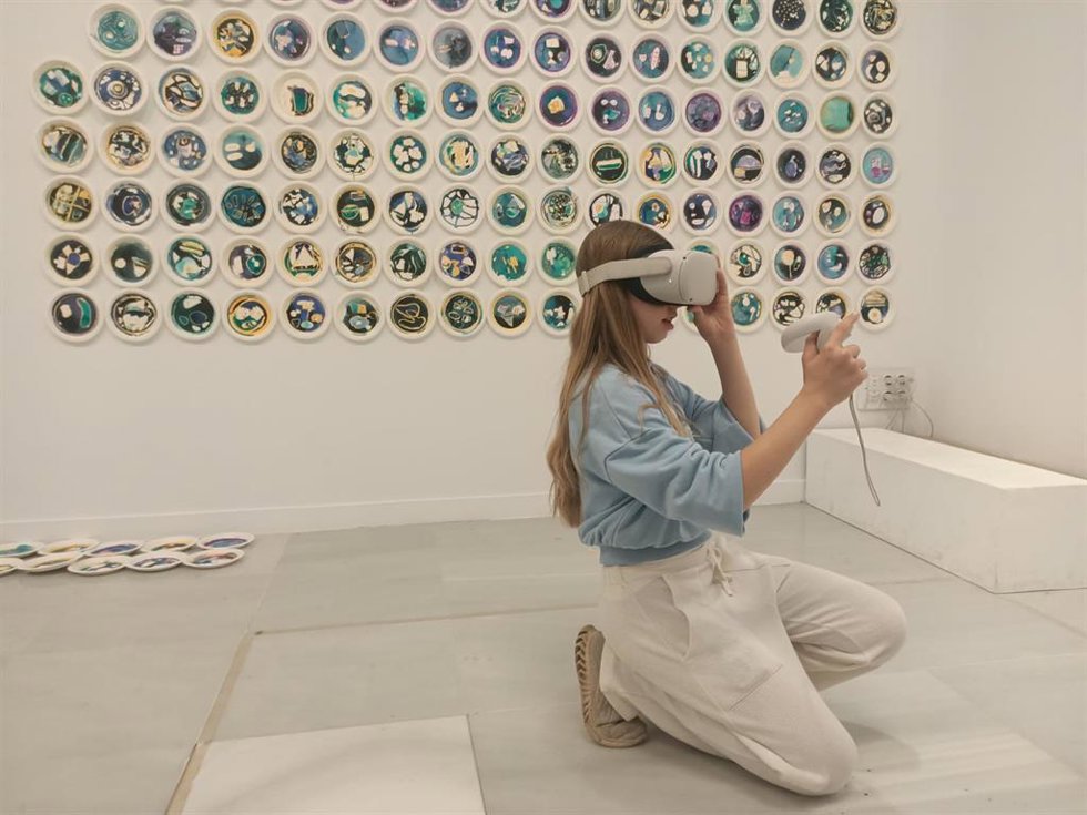 Actividad en la exposición 'Arte para aprender'