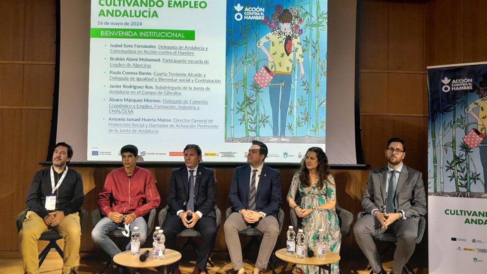 Inauguración de las Jornadas 'Cultivando Empleo', organizada por Acción contra el Hambre en Algeciras.