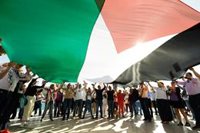 Asociaciones de apoyo a Palestina y contra las armas piden en Cartagena "claridad" sobre el destino del Borkum