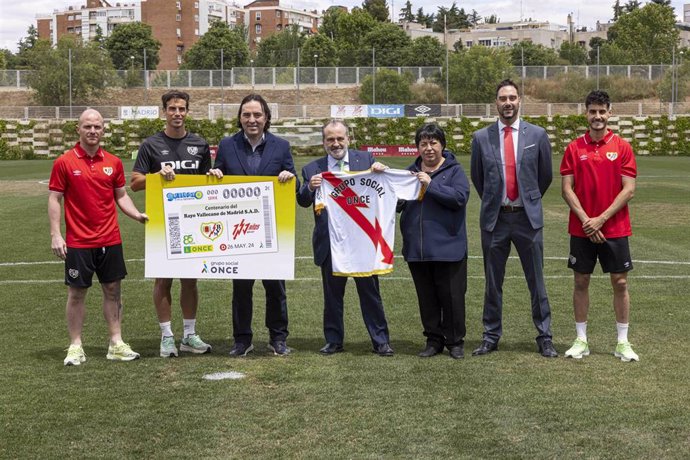 Presentación del cupón para el centenario del Rayo Vallecano.