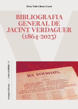 Coberta de 'Bibliografia general de Jacint Verdaguer (1864-2023)' d'Àlvar Valls i Roser Carol