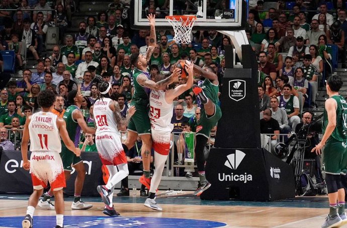 Augusto Lima, durante un partido del Unicaja en la Liga Endesa.