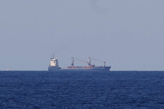 El buque Borkum llegando al puerto de Cartagena, a 16 de mayo de 2024, en Cartagena, Región de Murcia (España). 