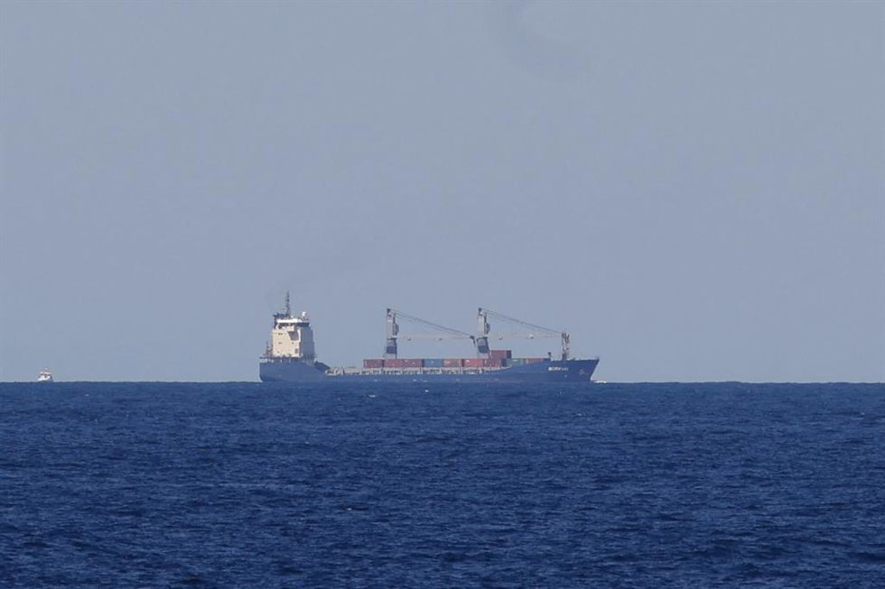 El buque Borkum llegando al puerto de Cartagena, a 16 de mayo de 2024, en Cartagena, Región de Murcia (España).