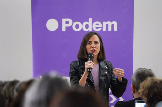 La secretaria general de Podemos, Ione Belarra, a 11 de mayo de 2024, en Valencia, Comunidad Valenciana (España). 