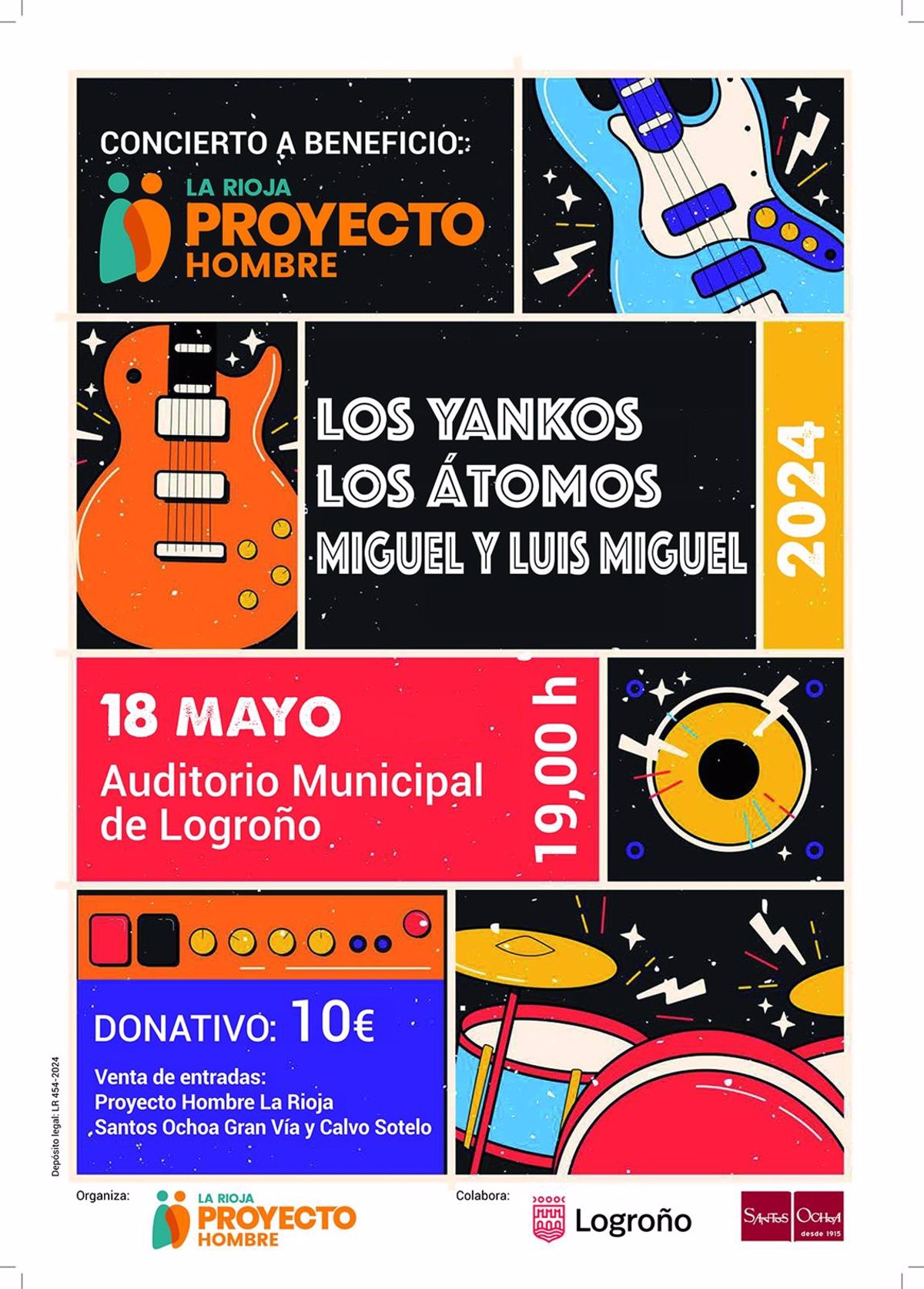 Los Yankos, Los Átomos y el dúo Miguel y Luis Miguel actuarán mañana a beneficio de Proyecto Hombre La Rioja