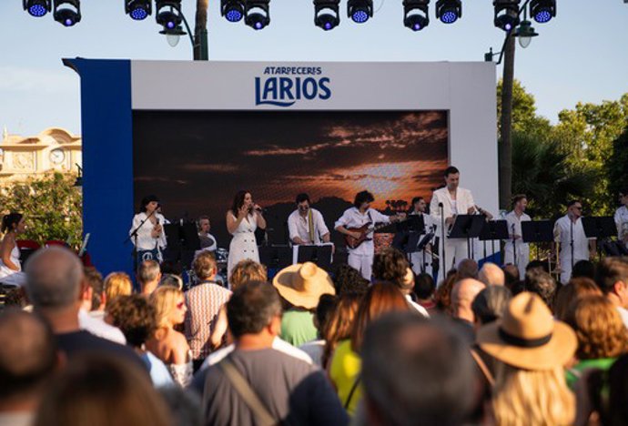 Concierto durante la Noche en Blanco 2023 en Málaga