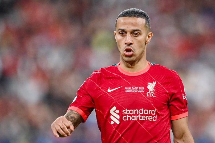 Archivo - Liverpool's midfielder Thiago Alcantara during the UEFA Champions League, Final football match between Liverpool FC and Real Madrid CF on May 28, 2022 at Stade de France in Saint-Denis near Paris, France - Photo Ashley Crowden / Colorsport / DPP