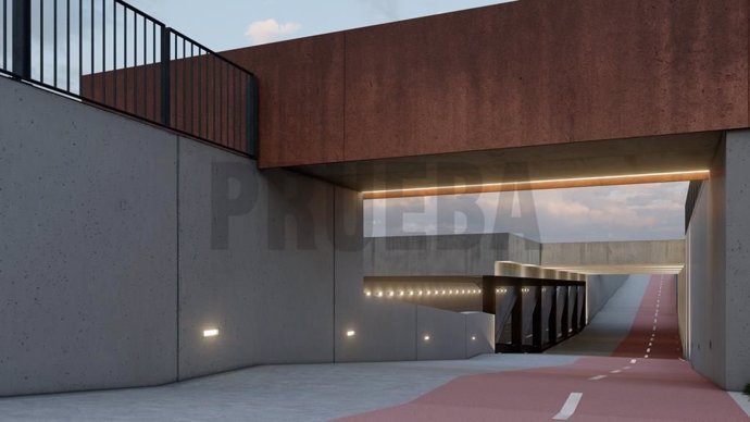 Archivo - Simulación del proyecto de paso subterráneo para peatones en Arco de Ladrillo, en Valladolid. Junto a él estaría el túnel para vehículos.