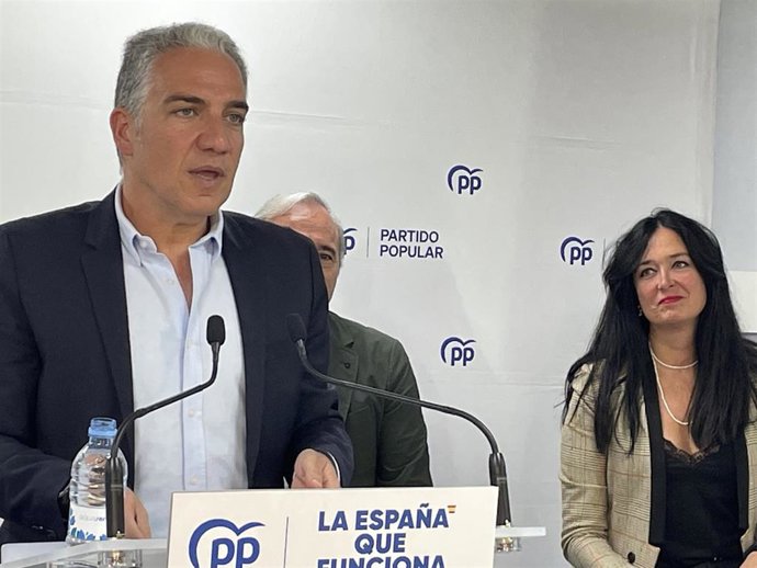 El vicesecretario de Politica Autonómica y Municipal y de Análisis Electoral del PP, Elías Bendodo. 