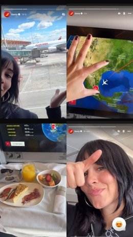 Aitana se pone a los mandos del Instagram de Iberia.