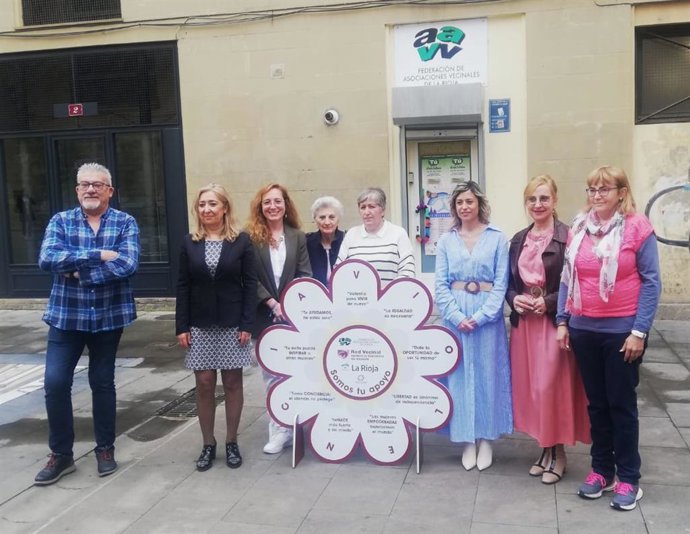 Miembros de la Red Vecinal contra la Violencia de Género en La Rioja