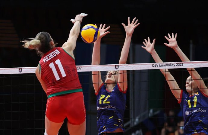 Archivo - Imagen de recurso de un partido de voleibol.