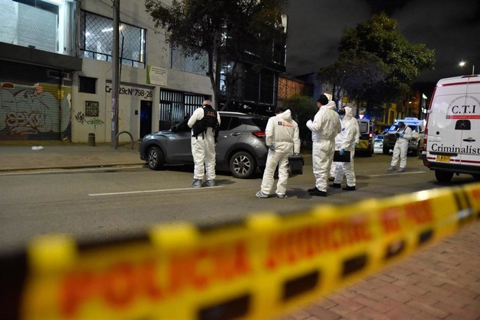 Escena del crimen del asesinato del director de la cárcel de La Modelo, Elmer Fernández.