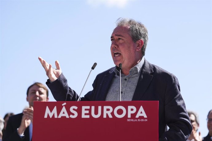 El secretario general del PSOE de Andalucía y portavoz del Grupo Parlamentario Socialista, Juan Espadas, en una imagen de archivo.