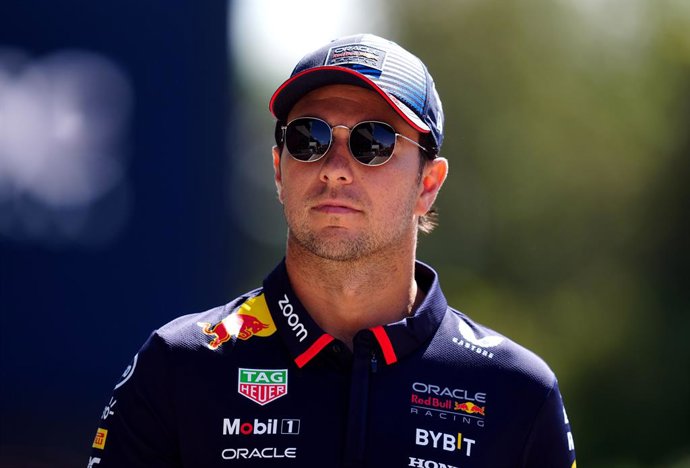 17 May 2024, Italy, Imola: Mexican Formula 1 driver Sergio Perez of Red Bull Racing arrives at the Autodromo Internazionale Enzo e Dino Ferrari race track, ahead of the Formula One Emilia Romagna Grand Prix. 