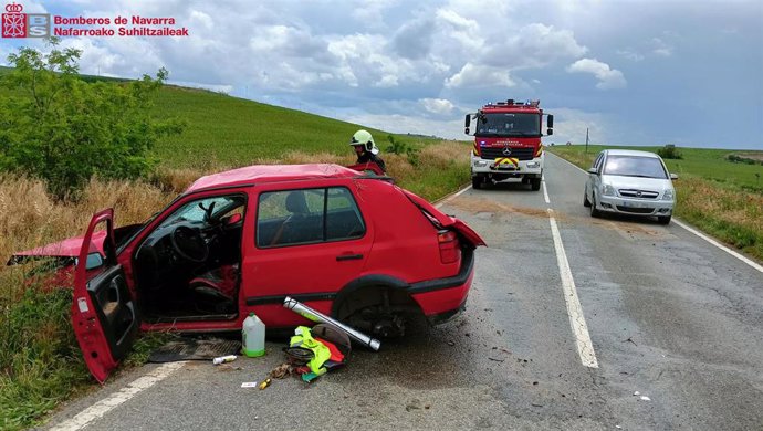 Imagen del vehículo accidentado.