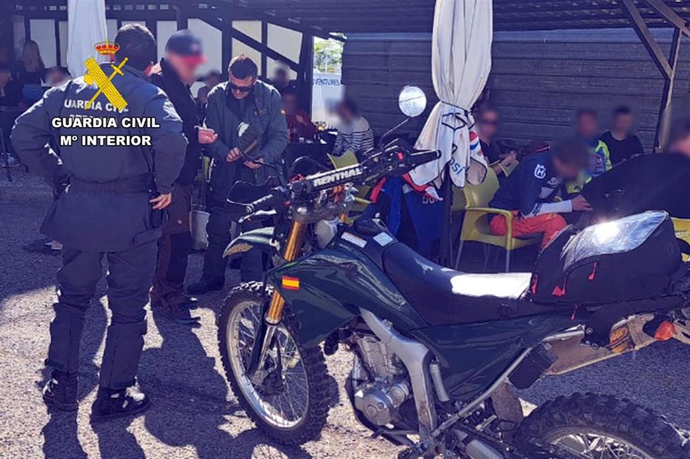 Intervención de la Guardia Civil.