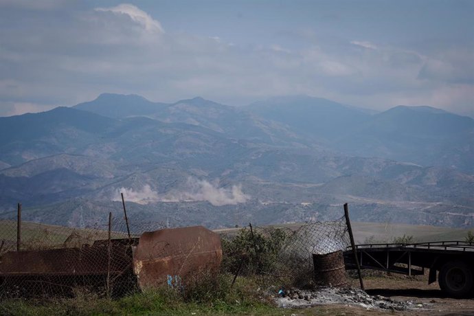 Archivo - La localidad armenia de Kornidzor, cerca de la frontera con Azerbaiyán  