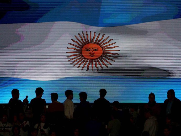 Archivo - Bandera de Argentina