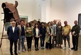 Foto: México.- El escultor Xavier Mascaró asiste a la apertura de la exposición de la Sala Verónicas