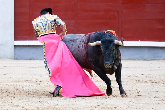 Ginés Marín en la plaza de toros de las Ventas a 17 de Mayo de 2024 en Madrid (España).