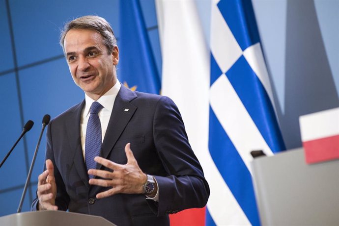 Archivo - El primer ministro griego, Kyriakos Mitsotakis