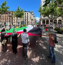 Manifestación convocada por Amistad Palestina La Rioja