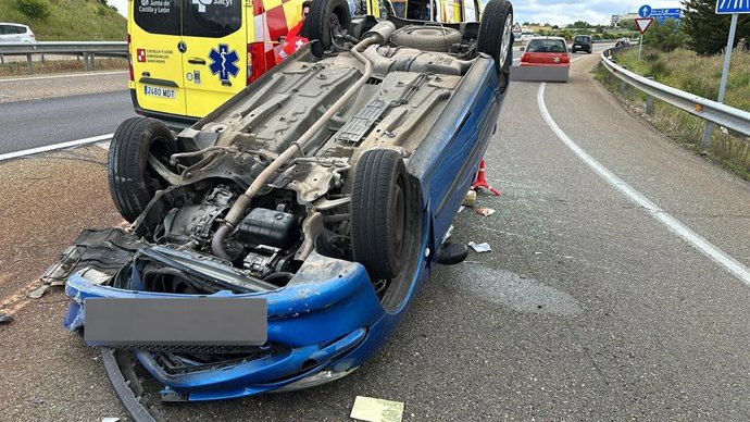 Imagen del siniestro en Valladolid